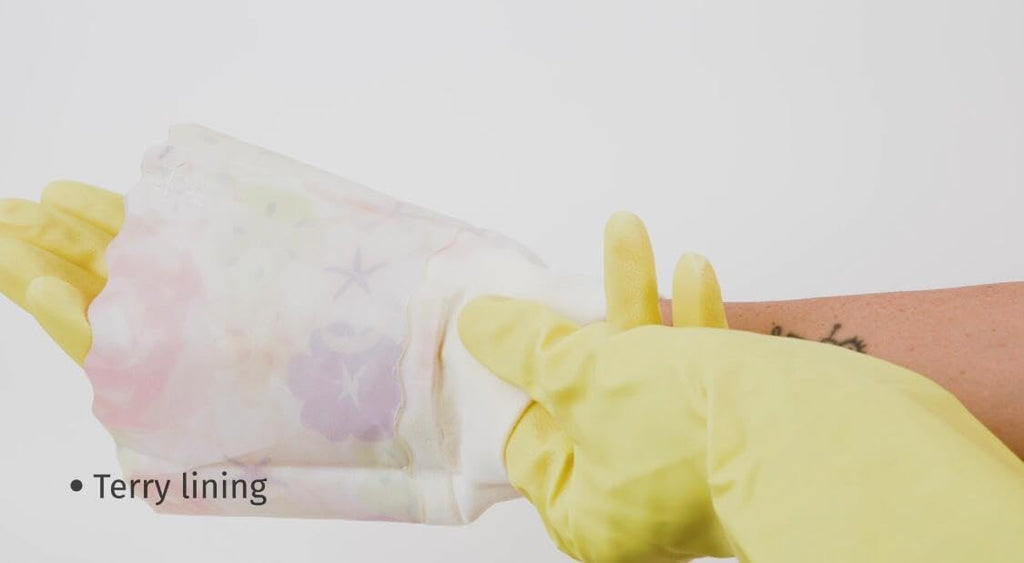 Household Gloves - Latex-Free, Waterproof, Long Cuff, Soft Lining Non-Slip, Adjustable Strap, Multi-Layer Protection, Flexible, Durable, Chemical-Resistant, Reusable for Cleaning, 4 Pair XL