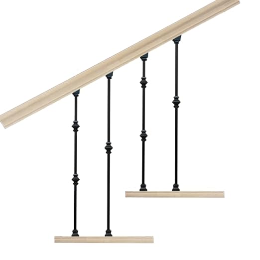 Adjustable Angle Connectors with Satin Black Shoes: 100 Connectors 50 Flat 50 Rake (for Installing 1/2” Metal Balusters)