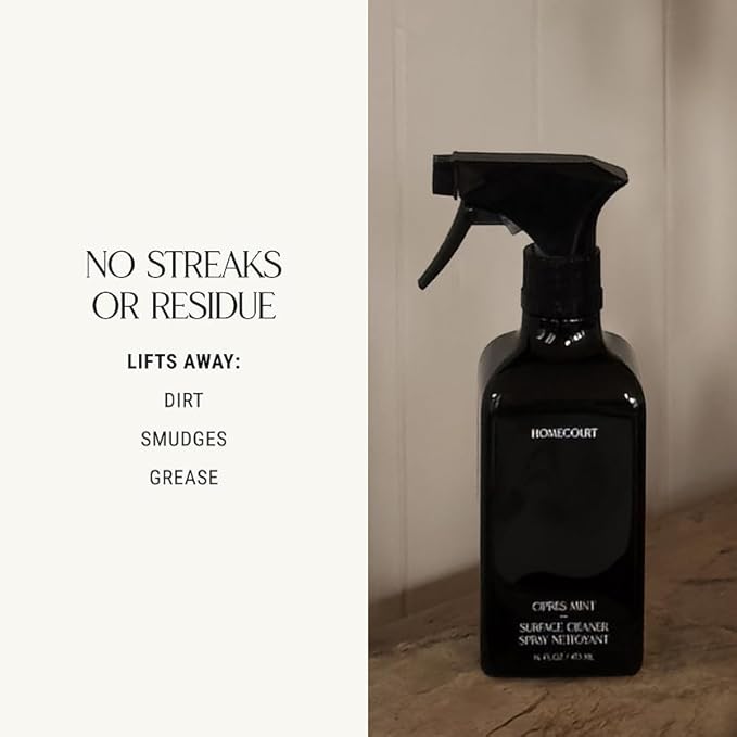 Homecourt All-Purpose Surface Cleaner Spray, Lifts Away Dirt, Smudges & Grease, For Bathroom, Kitchen & more, Clean Formula, Neroli Leaf, 16 fl oz