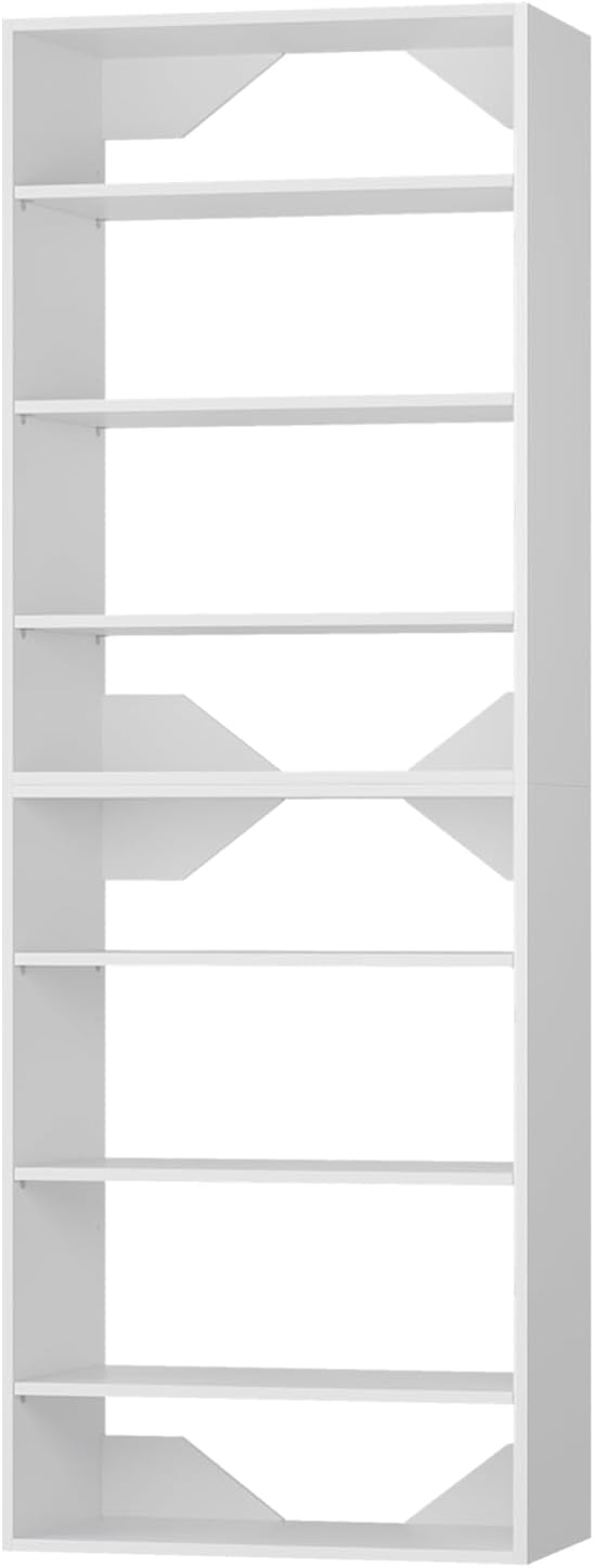 ROOMTEC Modular Closet System, 31.5" Shelf Closet Tower Wall-Mounted Closet Organizer, Wooden Tower for Walk-In Closets, Wardrobe Storage Kit, White