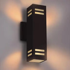 Up and Down Outdoor Wall Lights Fixture – ETL Listed, Aluminum Waterproof Wall Mount Square Design- Modern Exterior Lighting Outdoor Wall Sconce for Porch, Patio, Front Door