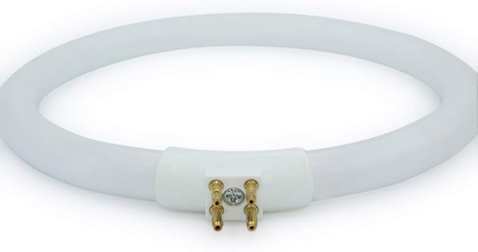 Technical Precision T4 Type 12 Watts Fluorescent Round Tube Bulb Replacement for VTLAMP10 Desk Lamps 5.4 Inch OD Circular Tube Light G10q-4 4-Pin Square Base - 6400K Light - 1 Pack