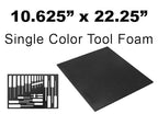 5S Lean Tool Box Foam Organizers 1/2 INCH Thick (1 Piece) (10.625" x 22.25", Black)