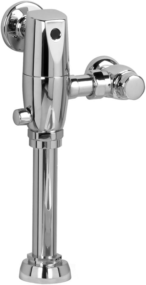 American Standard 606B111.002 Ultima Selectronic Touchless Toilet Flush Valve, Piston-Type, AC Power, Base Model, 1.1 GPF, Polished Chrome