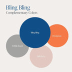 Country Chic All-in-One Chalk Paint for Furniture, Cabinets, Home Decor, Eco-Friendly, Matte Finish, Built-In Primer & Top Coat for Wood, Metal - Bling Bling (Royal Blue) - 8 oz (237 ml)