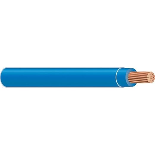 Wirenco 18 Gauge TFFN Stranded Copper Fixture Wire (Blue, 500Ft Reel)