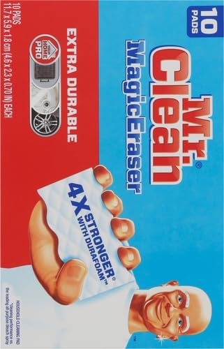 Mr. Clean Magic Eraser, Extra Durable | Multi Purpose Cleaner | 10 Count, Pack of 4