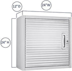 Heavy Duty 8-Piece Steel Garage Cabinet Storage Set with Rolling Workbench, 12 Feet Wide (Granite)