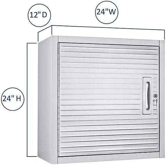 Heavy Duty 8-Piece Steel Garage Cabinet Storage Set with Rolling Workbench, 12 Feet Wide (Granite)
