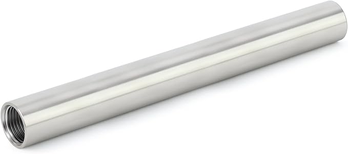 TAISHER 2PCS Stainless Steel Pipe Fittings, 3/8" NPT x 3/8" NPT Female Threaded, 10" Length Nipple Cast Pipe