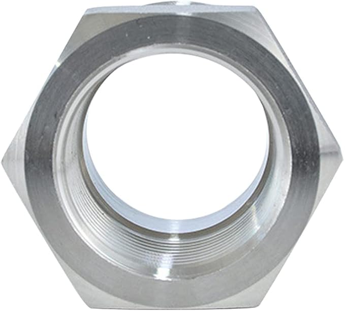 Joywayus Stainless Steel Hex Head Bushing Reducer Pipe Fitting 1/2 NPT Male × 1/8 NPT Female (Pack of 2)