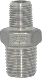 1/4" x 1/8" Male Threaded Reducing Nipple Fitting/Adapter,Stainless Steel SS304 NPT Pipe Hex Reducer