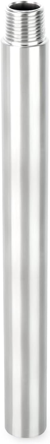 TAISHER 1PCS Stainless Steel Pipe Fittings, 1" NPT Male x 1" NPT Female Threaded, 10" Length Nipple Cast Pipe