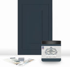 ALL-IN-ONE Paint, Durable cabinet and furniture paint. Built in primer and top coat, no sanding needed. Includes our 30 featured color card - Starry Night, 8oz Sample