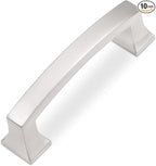 COTYKILEY 10 Pack 3 Inch(76mm) Brushed Satin Nickel Cabinet Handles Kitchen Cabinet Pulls Cabinet Door Handles Kitchen Cabinet Hardware Cupboard Drawer Pulls Dresser Handles
