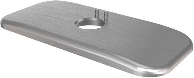 Bradley Trim Plate Assembly for Verge Faucet, 4" Center Connection, Replacement Kit for Crestt, Metro, Linea and Zen Series Verge Faucets, Brushed Stainless Steel