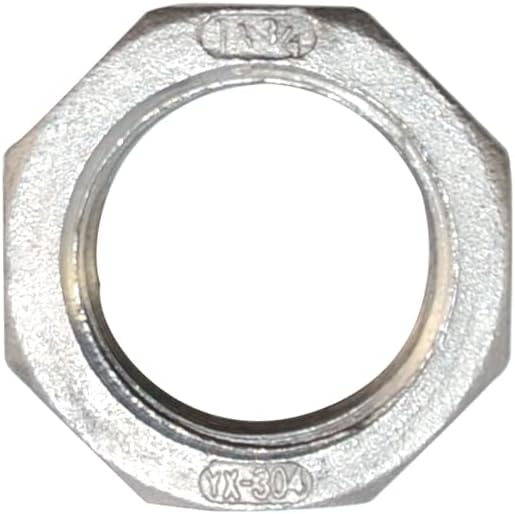 1" Male x 3/4" Female Thread Reducer Bushing Pipe Fitting, Adapter, Stainless steel SS 304 NPT