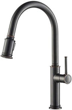 KRAUS Sellette Single Handle Pull-Down Kitchen Faucet with Deck Plate in Oil Rubbed Bronze, KPF-1680ORB