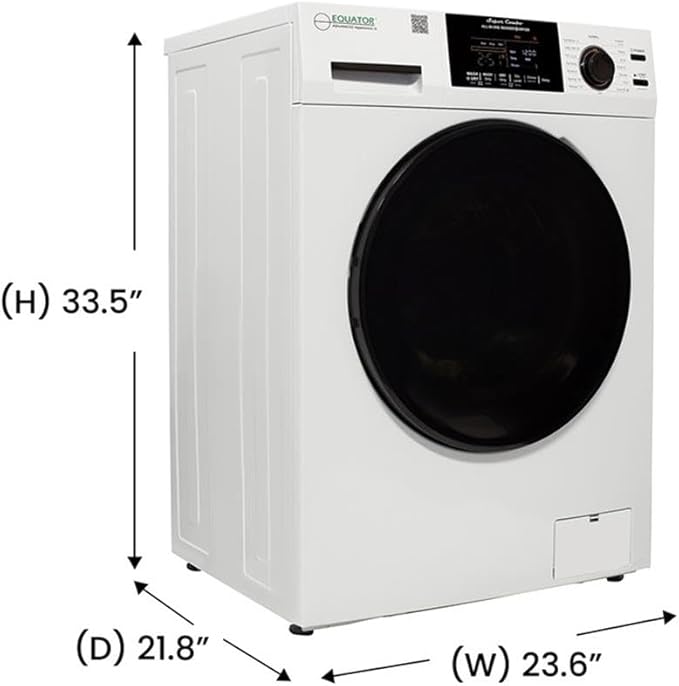 Pemberly Row All-in-One Washer Dryer VENTED-DRY FASTER than Condense 15lb 110V