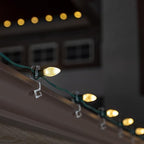 Holiday Lighting Outlet Faceted C7 Christmas Lights | Red LED Light Bulbs Holiday Decoration | Warm Christmas Decor for Indoor & Outdoor Use | 2 SMD LEDs in Each Light Bulb | Set of 500