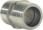 3/4" x 3/4" NPT Male Threaded Hex Nipple,Stainless Steel 304 Quick Coupler Pipe Fitting