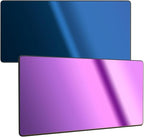 The Heir 2-Tone | Blue/Purple Shade 12 Welding Lens | Changes Color With Angle - Blue/Purple | 2" x 4.25" | Extremely Clear Fixed Shade 2x4 Welding Lens | Ridge Products