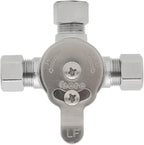 HYDRO MASTER Mechanical Water Mixing Valve, 3/8" Compression Fittings on inlets and Outlet