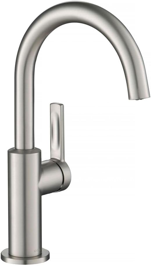 KRAUS Oletto Single Handle Kitchen Bar Faucet in Spot Free Stainless Steel, KPF-2822SFS