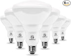 ENERGETIC SMARTER LIGHTING LED Recessed Light Bulbs BR40, 110W Equivalent 14W, Dimmable, 1600 High Lumens, Cool White 4000K, Indoor Flood Lights for Recessed Cans, UL Listed, 6 Pack