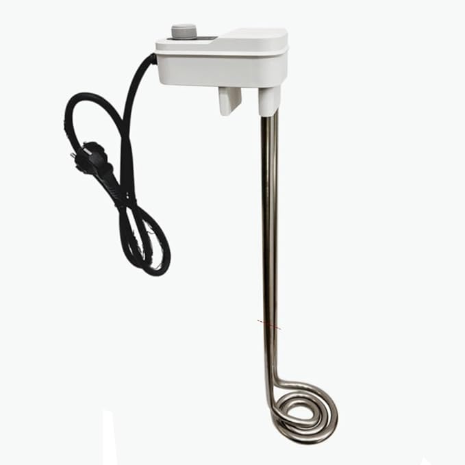 KD 1600W Immersion Bucket Water Heater with Dedicated Mounting Bracket, Auto Shutoff, Overheating Prevention, Auto Water Level Sensor, Adjustable Thermostat, Stainless Steel, Made in Korea (KDDG16K)