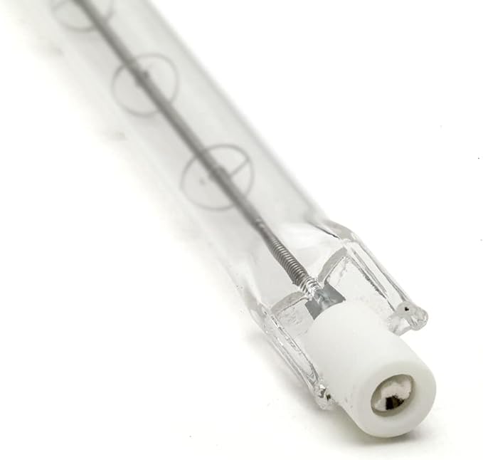 lumenivo 1500 Watt Quartz Halogen Light Bulbs Replacement for GE Proline 24932, Q1500T3CL/PRO-6P 240V T3 Bulb - J Type with R7S Base - Clear Finish - 6 Pack