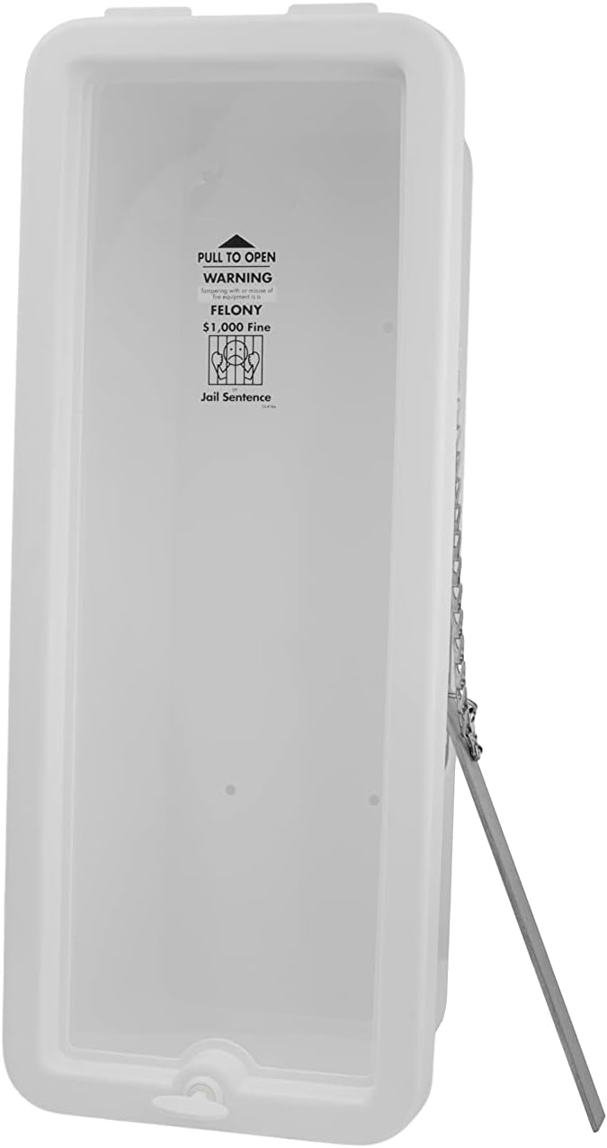 PRO&Family Fire Extinguisher Cabinet (2, White with Hammer Attachment, 20 lb)