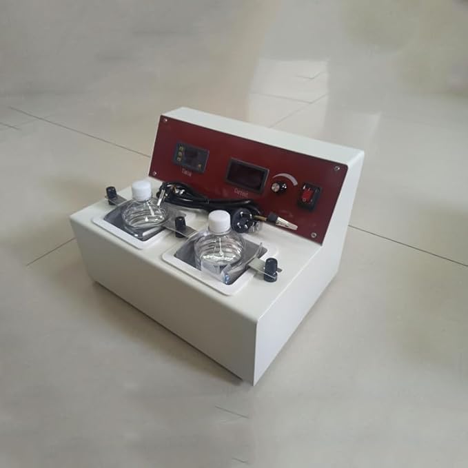 Double Electrolysis Polishing Machine, 800ML, 110V, Dual Groove, Two Water Bath, Dental Casting, Metal, Polisher