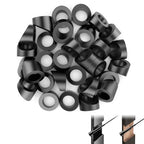CKE 50 Pack 3/8" Black Angle Beveled Washers for Cable Railing, 30 Degree Beveled Washers for 1/8" 5/32" 3/16" Stair Deck Cable Railing Kit, T316 Stainless Steel Black Cable Railing Angle Washer,BCR17