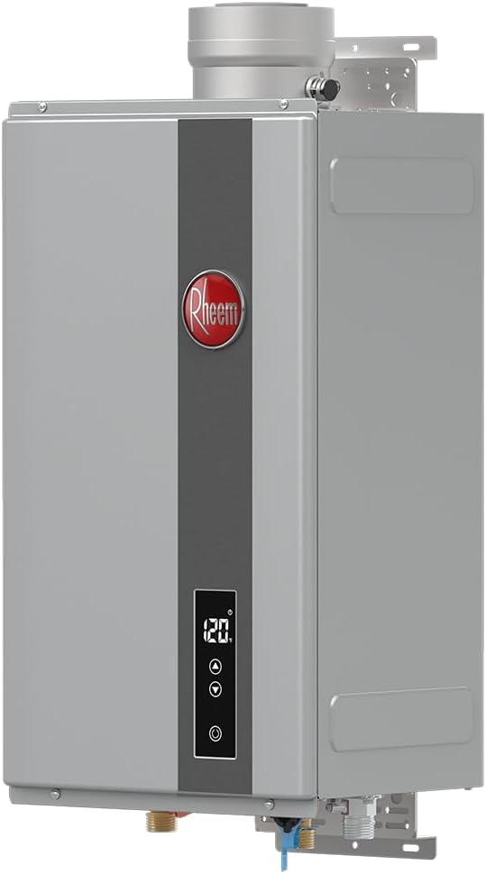 Rheem RTG-84DVLP-3 High Efficiency Non-Condensing Indoor Tankless Liquid Propane Water Heater, 8.4 GPM