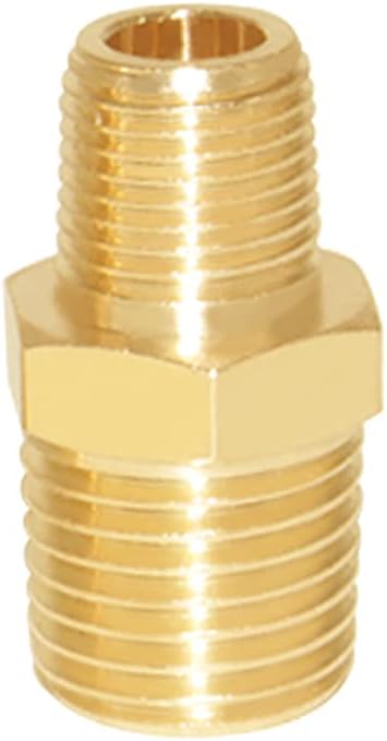 Joywayus 1/4" NPT Male × 1/8" NPT Male Brass Pipe Fitting Adapter