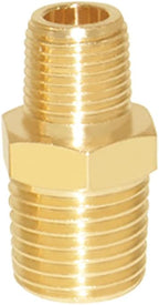 Joywayus 1/4" NPT Male × 1/8" NPT Male Brass Pipe Fitting Adapter