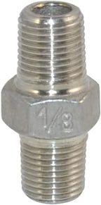 1/8" ~2" NPT Male Threaded Hex Nipple,Stainless Steel 304 Quick Coupler Pipe Fitting (1/8")