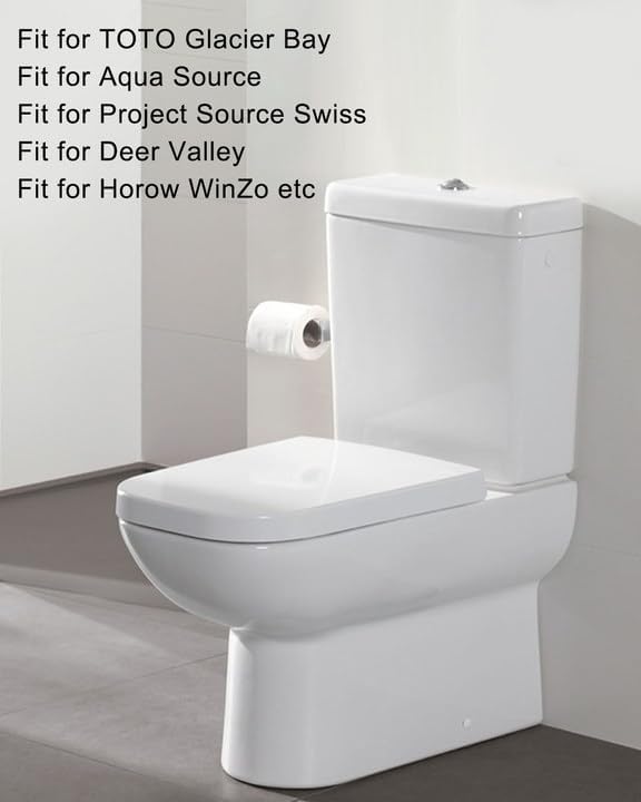 2-Inch Toilet Flush Valves, Dual Flush Valve Toilet Repair Kit Compatible with Two Piece Toilets Top Push Button Valve, 8" Height