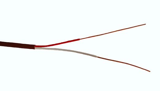 Thermostat Wire, Solid Copper Wire, 18 Gauge Conductor, ETL Listed CL2 Power Limited Circuit Cable for Indoor/Outdoor Low Voltage Applications Use,Brown (18/2, 100ft)