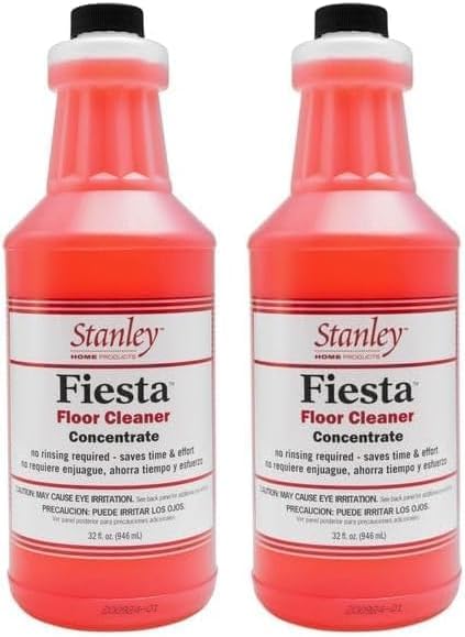 STANLEY HOME PRODUCTS Fiesta Floor Cleaner Liquid Concentrate - Eco Multisurface & Industrial Cleaning For Hardwood, Stone, Tile & Ceramic Floors (Pack of 2)