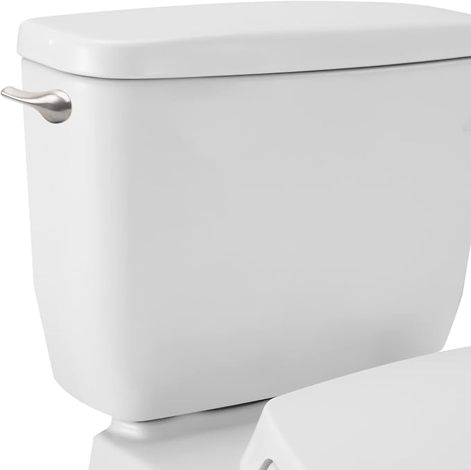 Toilet Handle Replacement Kit - Side Mount Toilet Trip Levers with Seal Gasket and Nut, Stainless Steel Flapper Chains, Universal Replacement (Brushed Nickel)