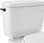 Toilet Handle Replacement Kit, Side Mount Toilet Trip Levers with Seal Gasket and Nut, with Stainless Steel Flapper Chains, Universal Replacement for Most Toilets (Matte Black)