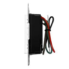 Maxxima 3-Way/Single Pole Digital Dimmer Wall Light Switch - Featuring Brightness Indicator Lights, 600 Watt, LED Compatible, Decorative Screwless White Wall Plate Cover Included