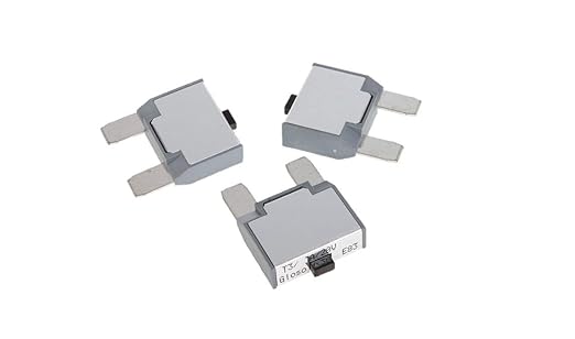 GLOSO Maxi Blade Circuit Breaker Fuse 10A, T3 Manual Reset (10A - 3 Pack) E83