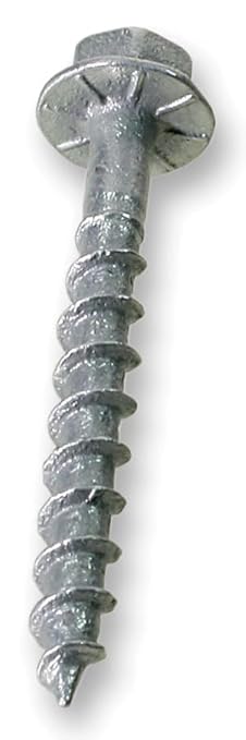 Simpson Strong-Tie SD9112R100 - #9 x 1-1/2 Inch Strong Drive SD Connector Screws - 1/4 Inch Hex Head, Galvanized Coating, Hex Bit Included, for Construction, Home Improvement (Box of 100)