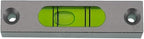 Aluminum alloy small bar level, square horizontal bubble, water level ruler, installation hole adjustable head (66 * 15 * 14mm)