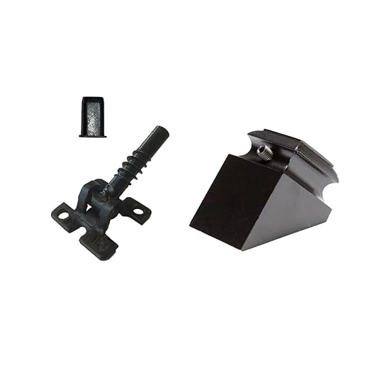 Adjustable Angle Connectors with Satin Black Shoes: 50 Connectors 50 Rake (for Installing 1/2” Metal Balusters)