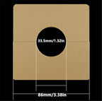 Wall Split Flange Plumbing Cover Plates Square Shower Arm Escutcheon Plate Pipe Flange Cover for Fixed Shower Head Faucet Standard Pipes (33mm/1.30)