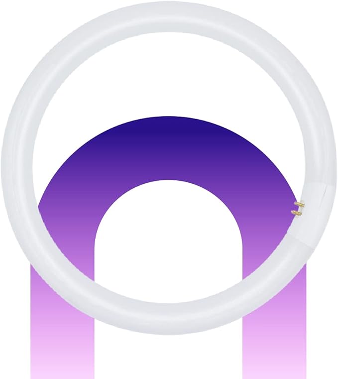 lumenivo FC16T9 40W Circline Fluorescent Bulb Replacement 16 Inches - T9 Bulb with 4-Pin Base (G10Q-4) – 2700K Warm White - 1 Pack